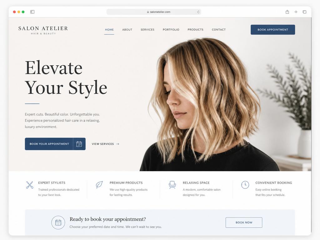 Hair Salon Website preview
